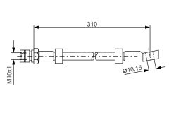 BOSCH 1987476464 — Furtun de frână