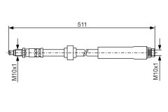 BOSCH 1987476531 — Тормозной шланг