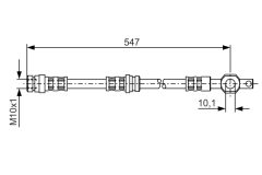 BOSCH 1987476542 — Тормозной шланг