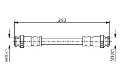 BOSCH 1987476543 — Тормозной шланг