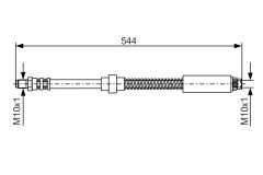 BOSCH 1987476559 — Furtun de frână