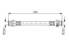 BOSCH 1987476583 — Тормозной шланг