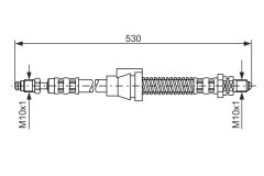 BOSCH 1987476605 — Furtun de frână