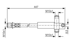 BOSCH 1987476614 — Furtun de frână