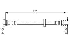 BOSCH 1987476633 — Тормозной шланг