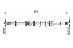 BOSCH 1987476634 — Furtun de frână