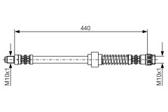 BOSCH 1987476651 — Furtun de frână