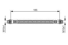 BOSCH 1987476670 — Тормозной шланг