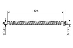 BOSCH 1987476672 — Тормозной шланг
