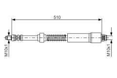 BOSCH 1987476675 — Furtun de frână