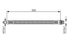 BOSCH 1987476679 — Тормозной шланг