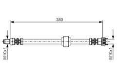 BOSCH 1987476700 — Furtun de frână