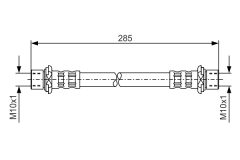 BOSCH 1987476725 — Тормозной шланг