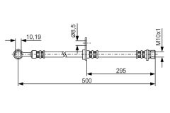 BOSCH 1987476736 — Тормозной шланг