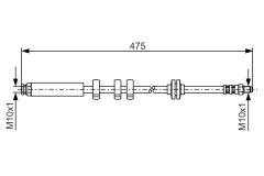 BOSCH 1987476747 — Тормозной шланг