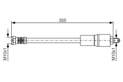 BOSCH 1987476751 — Тормозной шланг