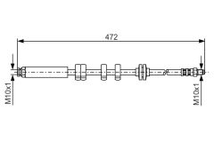 BOSCH 1987476769 — Тормозной шланг