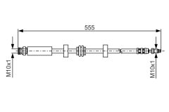 BOSCH 1987476793 — Furtun de frână