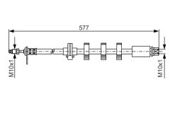 BOSCH 1987476809 — Furtun de frână