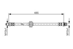 BOSCH 1987476827 — Furtun de frână