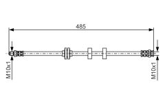 BOSCH 1987476860 — Тормозной шланг
