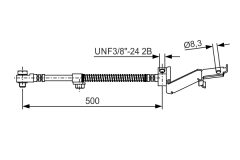 BOSCH 1987476865 — Тормозной шланг