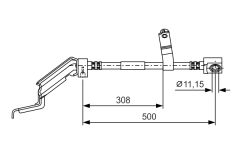 BOSCH 1987476866 — Тормозной шланг
