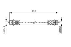 BOSCH 1987476871 — Furtun de frână