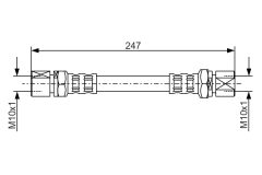 BOSCH 1987476874 — Furtun de frână