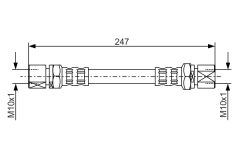 BOSCH 1987476875 — Furtun de frână