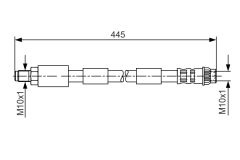 BOSCH 1987476912 — Furtun de frână