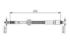 BOSCH 1987476951 — Тормозной шланг
