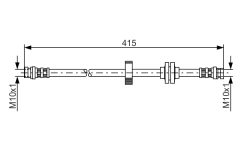 BOSCH 1987476999 — Тормозной шланг