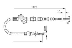 BOSCH 1987477064 — Cablu frână de mână