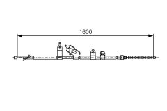 BOSCH 1987477090 — Cablu frână de mână