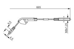 BOSCH 1987477142 — Трос ручного тормоза