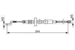 BOSCH 1987477171 — Трос ручного тормоза