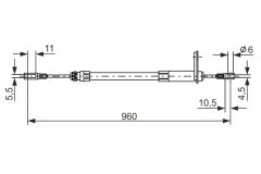 BOSCH 1987477219 — Cablu frână de mână