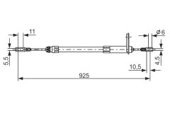 BOSCH 1987477220 — Cablu frână de mână