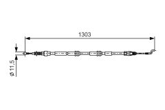 BOSCH 1987477260 — Трос ручного тормоза