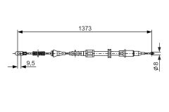 BOSCH 1987477309 — Cablu frână de mână