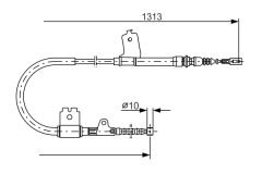 BOSCH 1987477404 — Трос ручного тормоза