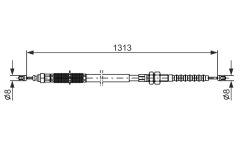 BOSCH 1987477441 — Трос ручного тормоза