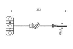 BOSCH 1987477503 — Трос ручного тормоза