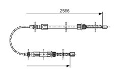 BOSCH 1987477515 — Cablu frână de mână