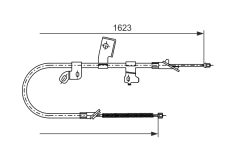 BOSCH 1987477544 — Cablu frână de mână