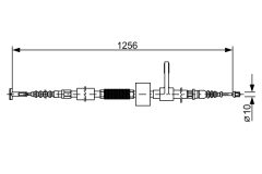 BOSCH 1987477622 — Трос ручного тормоза