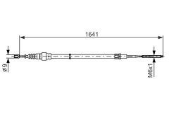 BOSCH 1987477627 — Cablu frână de mână