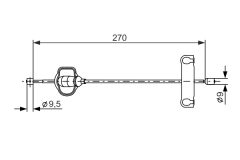 BOSCH 1987477631 — Cablu frână de mână