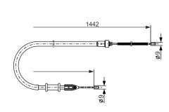BOSCH 1987477635 — Cablu frână de mână